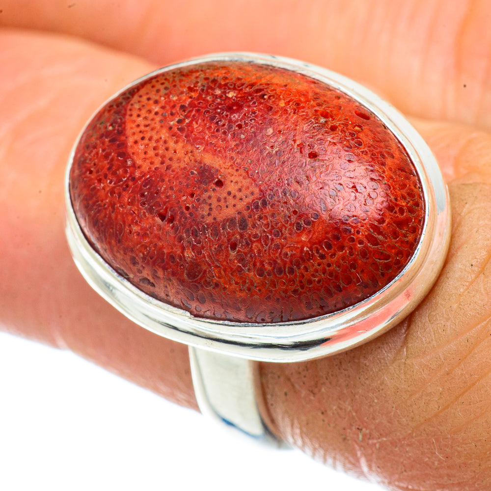 Sponge Coral Rings handcrafted by Ana Silver Co - RING41831