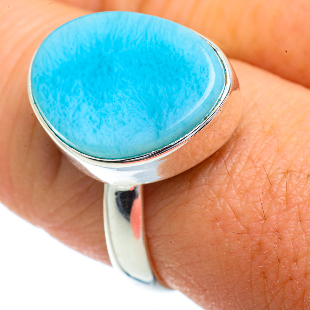 Larimar Rings handcrafted by Ana Silver Co - RING41873
