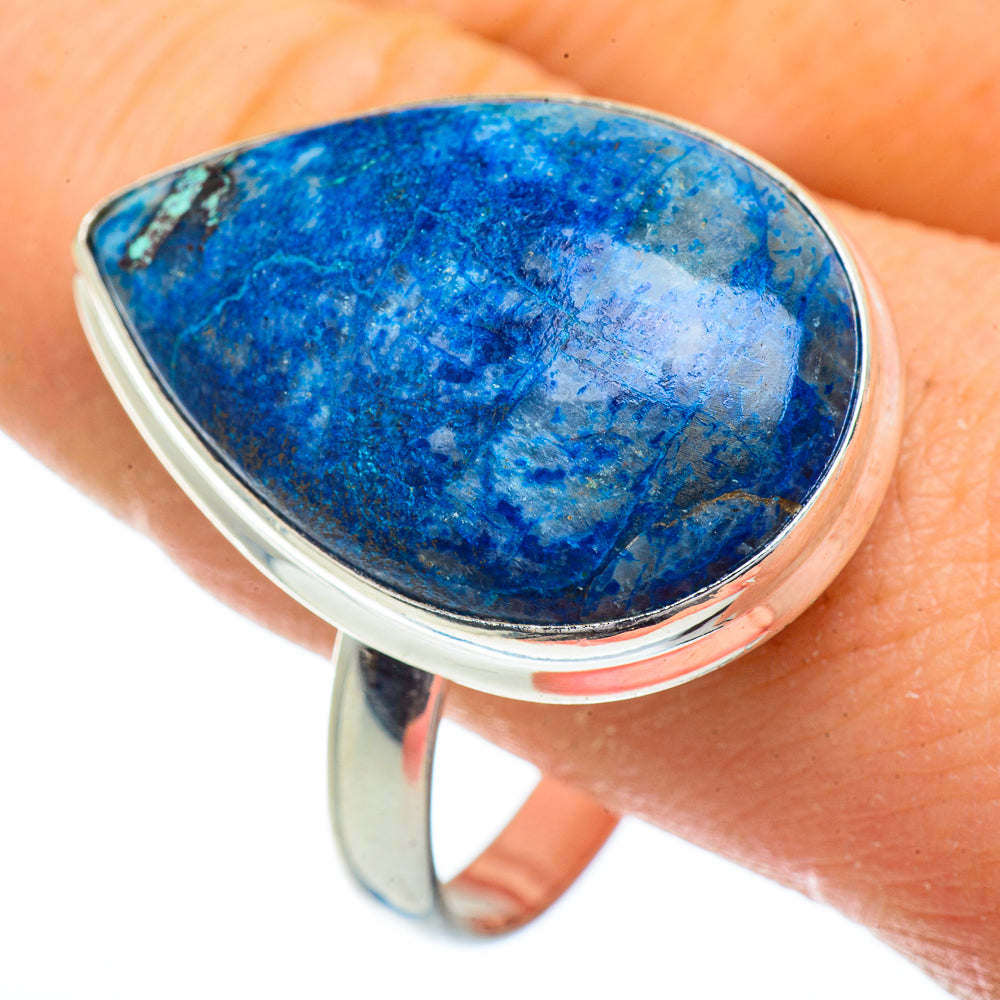 Chrysocolla In Quartz Rings handcrafted by Ana Silver Co - RING41966