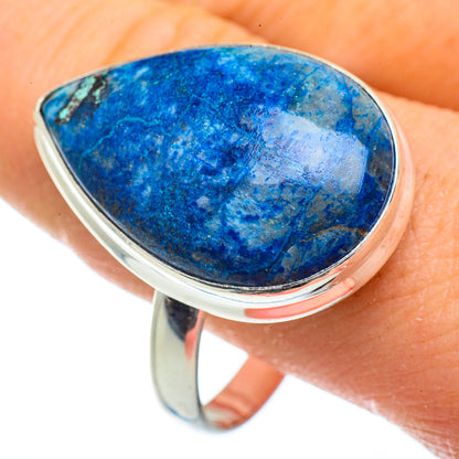 Chrysocolla In Quartz Rings handcrafted by Ana Silver Co - RING41966
