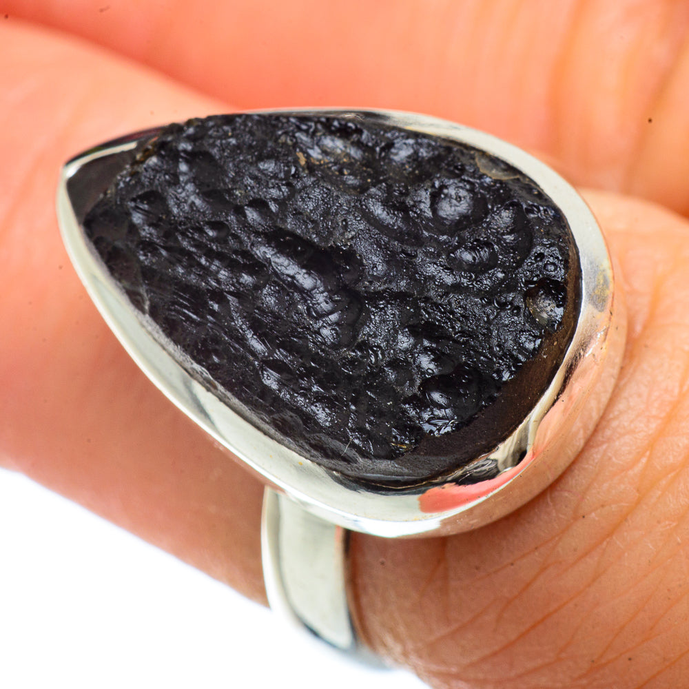 Tektite Rings handcrafted by Ana Silver Co - RING42077