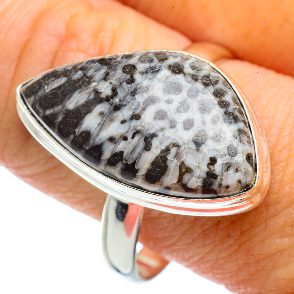 Stingray Coral Rings handcrafted by Ana Silver Co - RING42145
