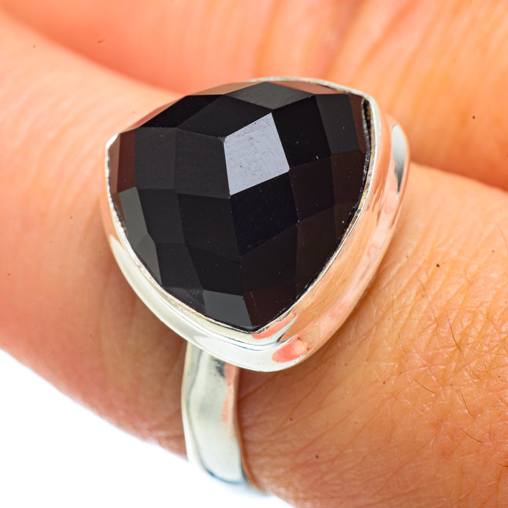 Black Onyx Rings handcrafted by Ana Silver Co - RING42174