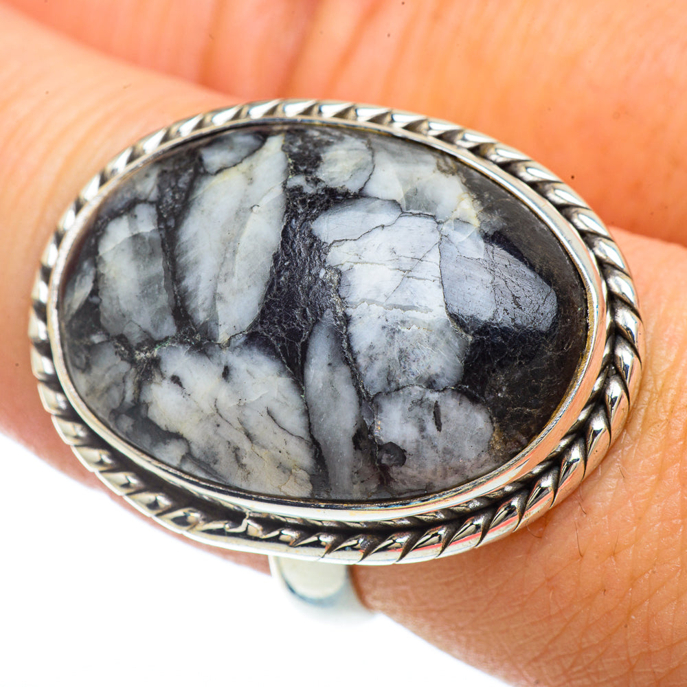 Pinolith Jasper Rings handcrafted by Ana Silver Co - RING42365