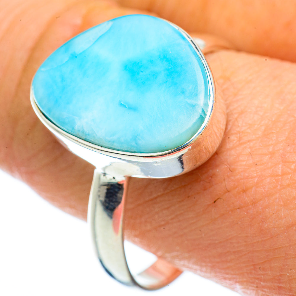 Larimar Rings handcrafted by Ana Silver Co - RING42569