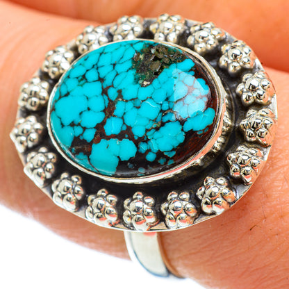 Tibetan Turquoise Rings handcrafted by Ana Silver Co - RING42574