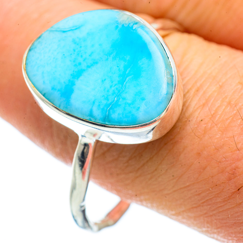Larimar Rings handcrafted by Ana Silver Co - RING42608