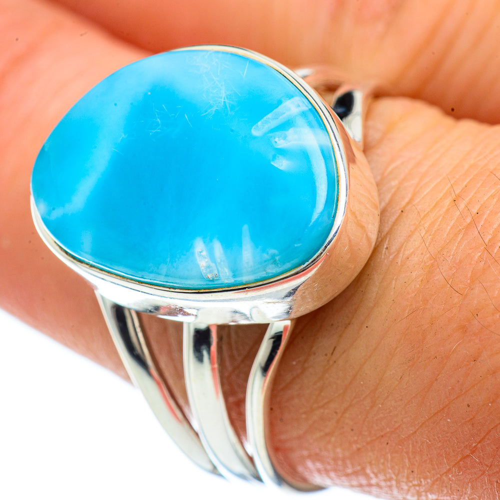 Larimar Rings handcrafted by Ana Silver Co - RING42641