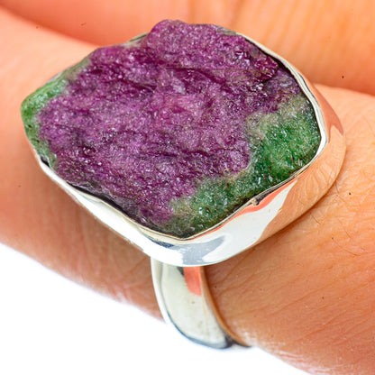Ruby Zoisite Rings handcrafted by Ana Silver Co - RING42647