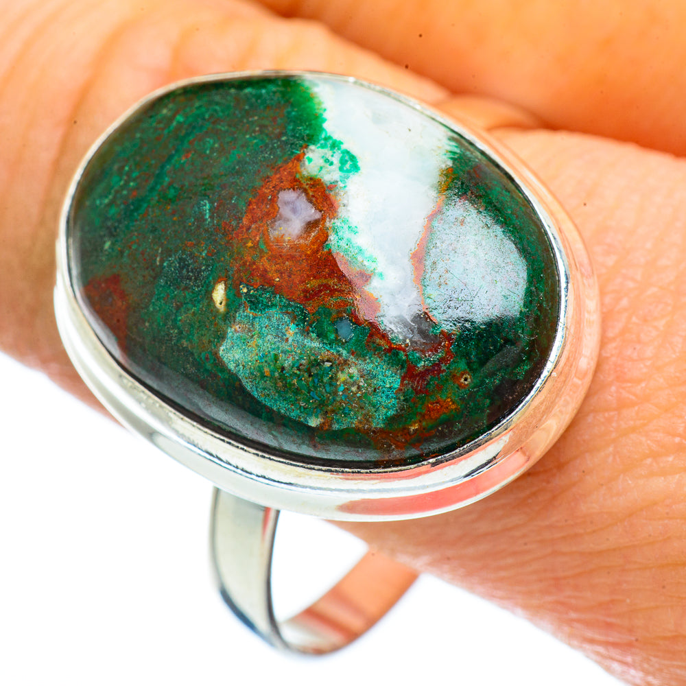 Chrysocolla Rings handcrafted by Ana Silver Co - RING42692