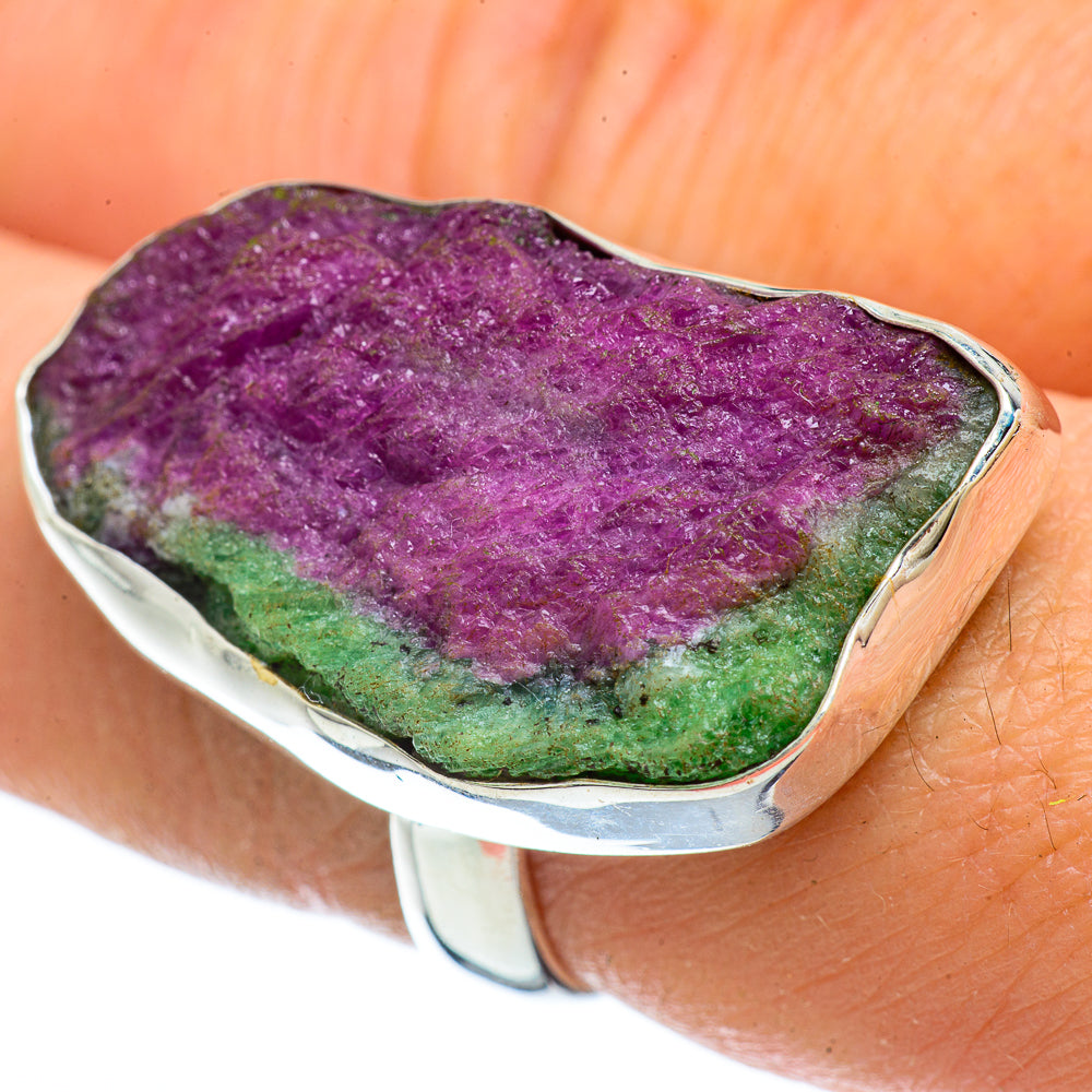 Ruby Zoisite Rings handcrafted by Ana Silver Co - RING42725