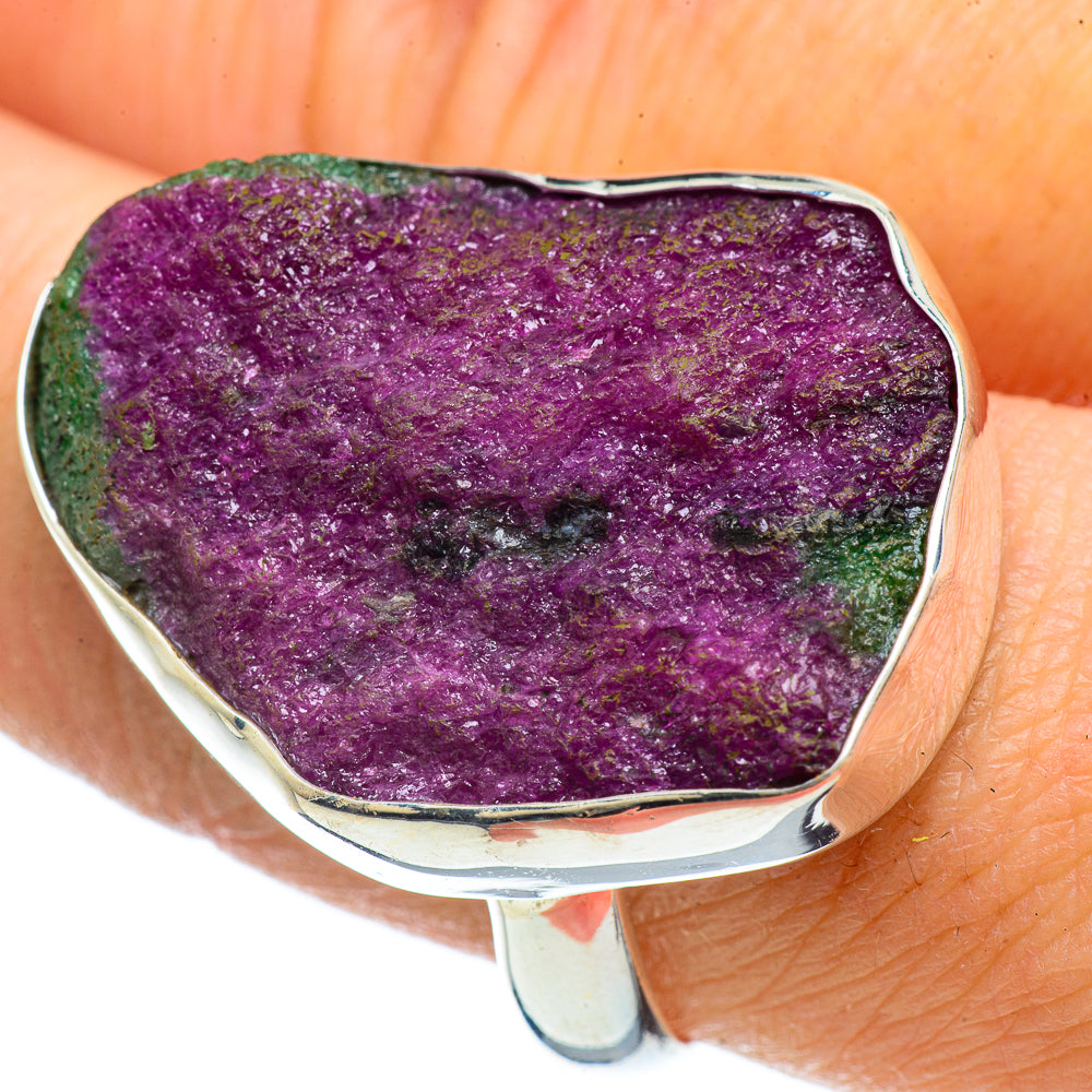 Ruby Zoisite Rings handcrafted by Ana Silver Co - RING42726