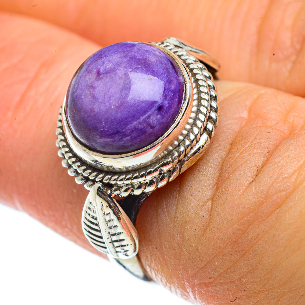 Charoite Rings handcrafted by Ana Silver Co - RING42796