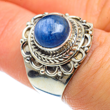 Blue Fluorite Rings handcrafted by Ana Silver Co - RING42844