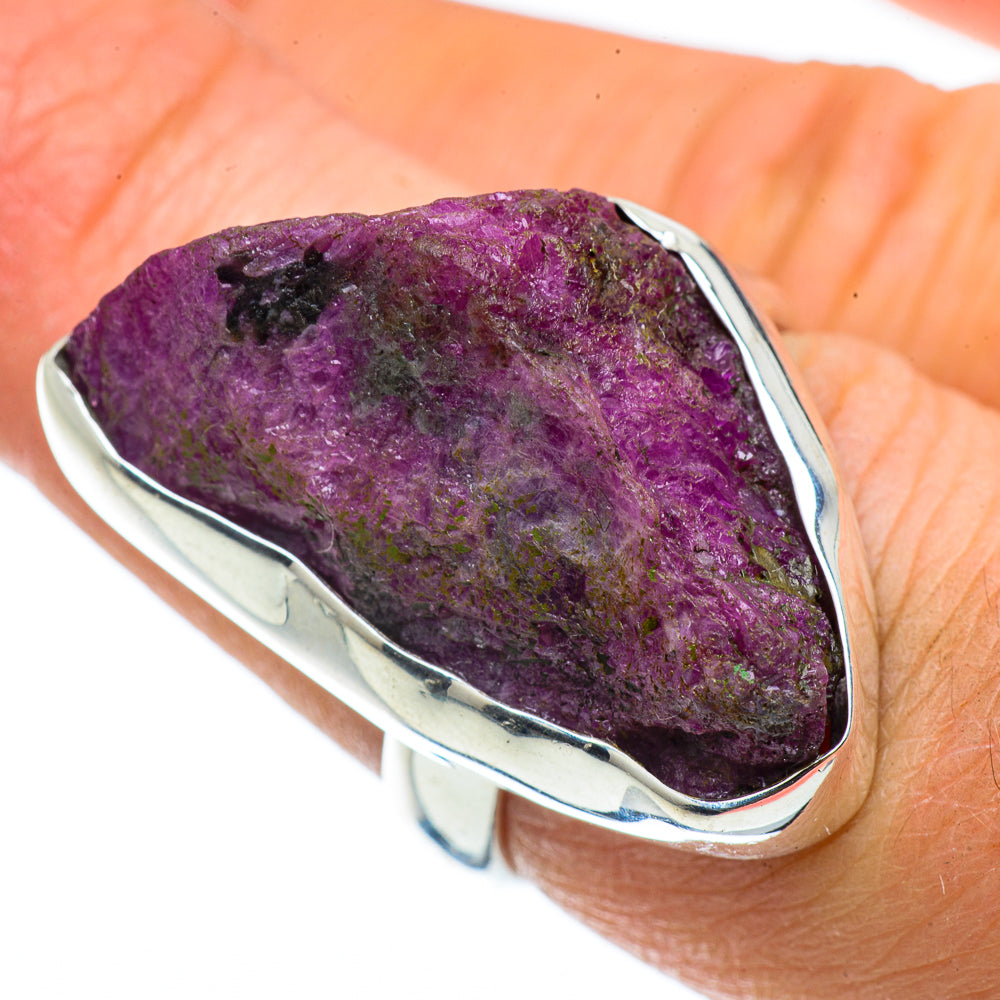 Ruby Zoisite Rings handcrafted by Ana Silver Co - RING43064