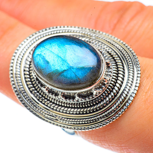 Labradorite Rings handcrafted by Ana Silver Co - RING43080