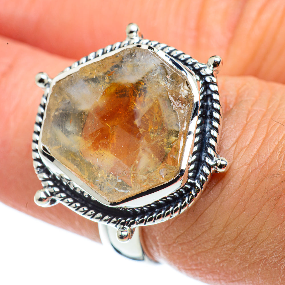 Citrine Rings handcrafted by Ana Silver Co - RING43157