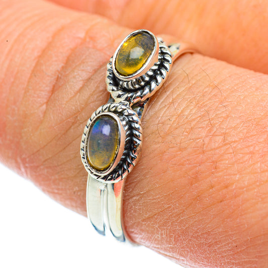 Ethiopian Opal Rings handcrafted by Ana Silver Co - RING43170