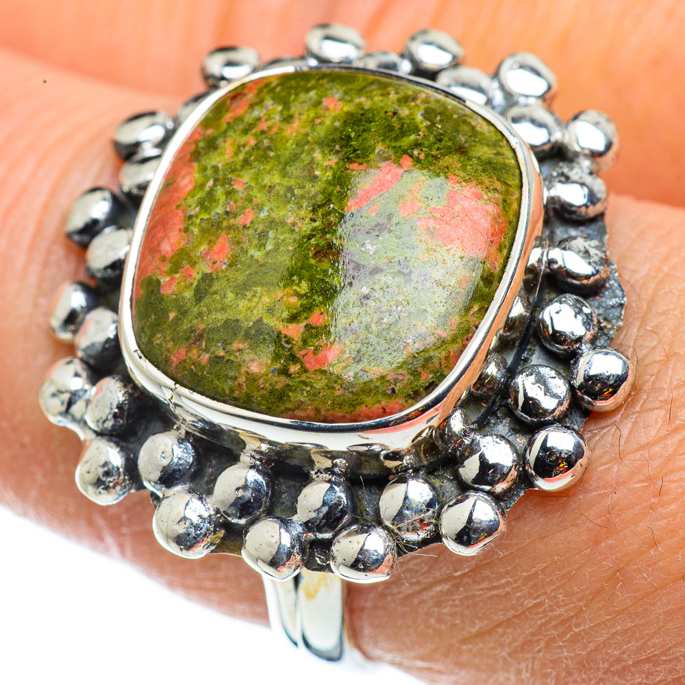 Unakite Rings handcrafted by Ana Silver Co - RING43180