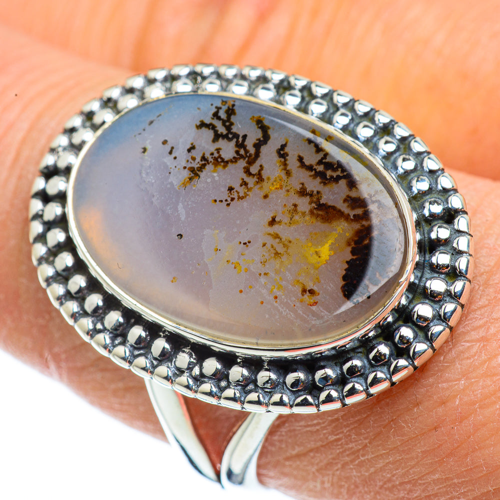 Scenic Dendritic Agate Rings handcrafted by Ana Silver Co - RING43192