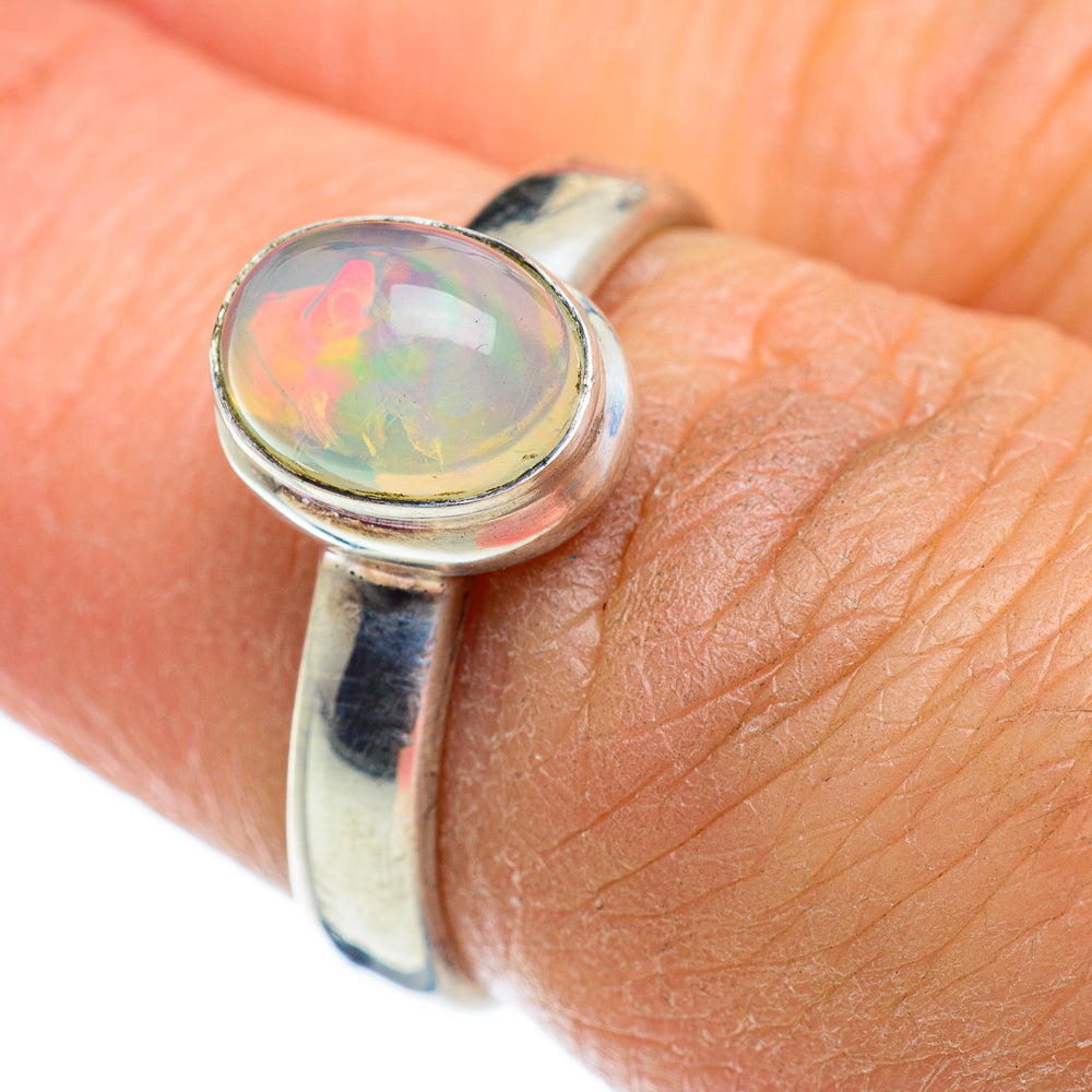 Ethiopian Opal Rings handcrafted by Ana Silver Co - RING43196