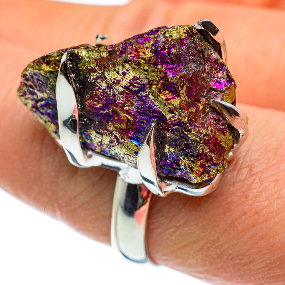 Titanium Druzy Rings handcrafted by Ana Silver Co - RING43212
