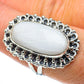 Rainbow Moonstone Rings handcrafted by Ana Silver Co - RING43218
