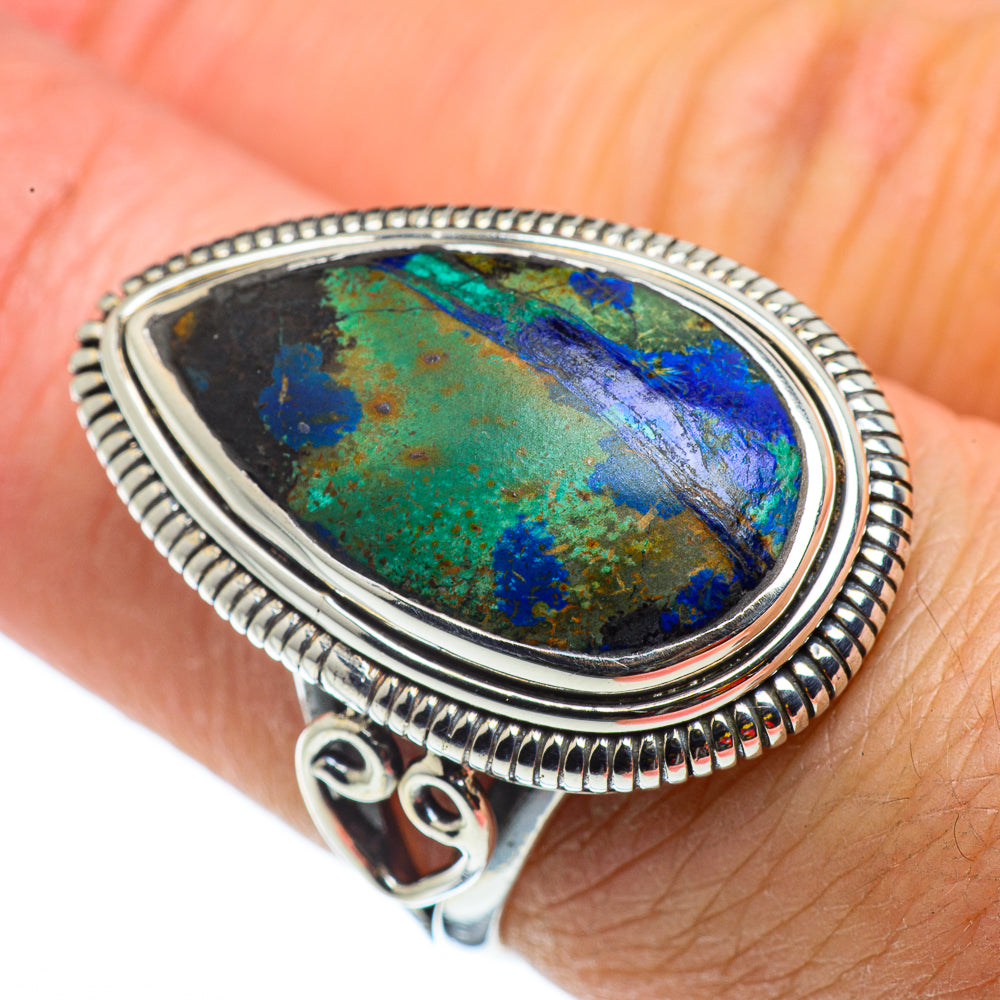 Azurite Rings handcrafted by Ana Silver Co - RING43220