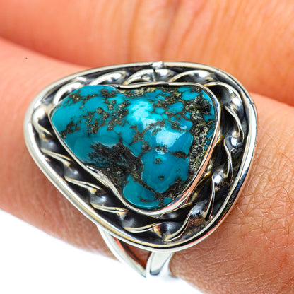 Tibetan Turquoise Rings handcrafted by Ana Silver Co - RING43247