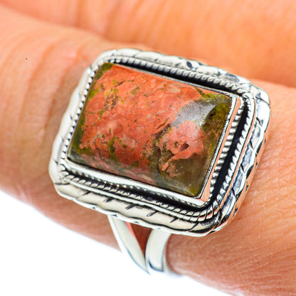Unakite Rings handcrafted by Ana Silver Co - RING43258