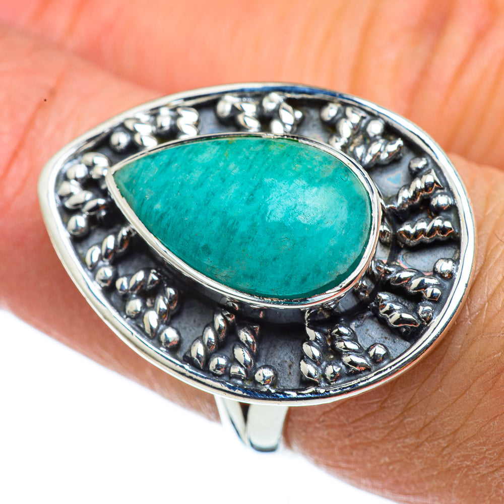 Amazonite Rings handcrafted by Ana Silver Co - RING43274