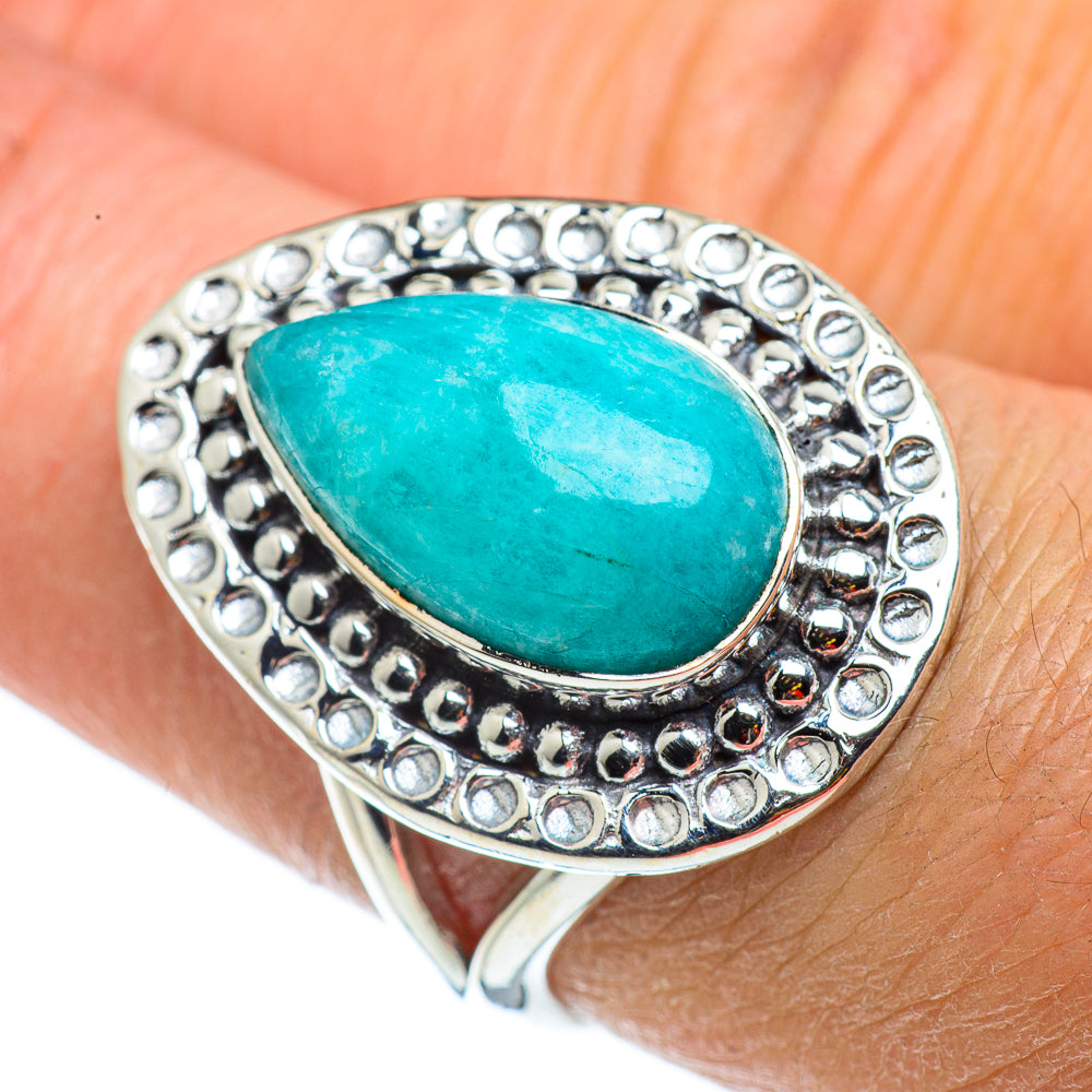 Larimar Rings handcrafted by Ana Silver Co - RING43298