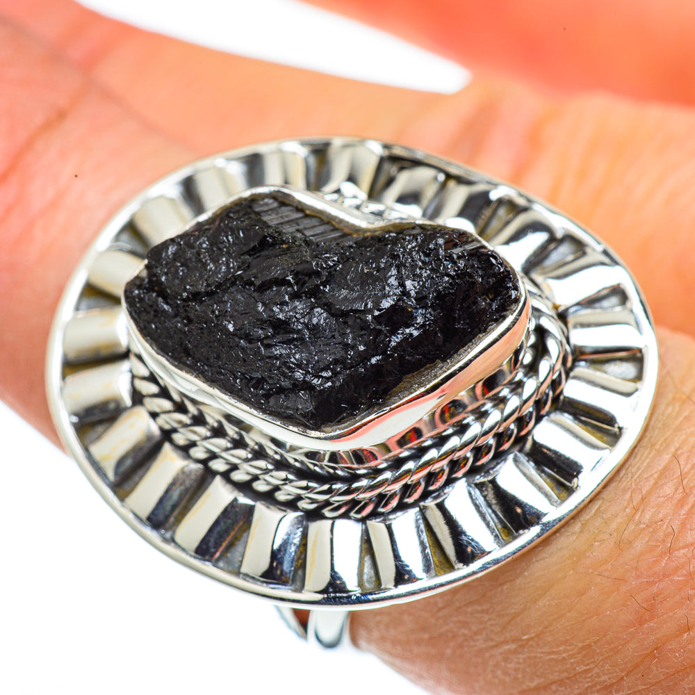 Tektite Rings handcrafted by Ana Silver Co - RING43368