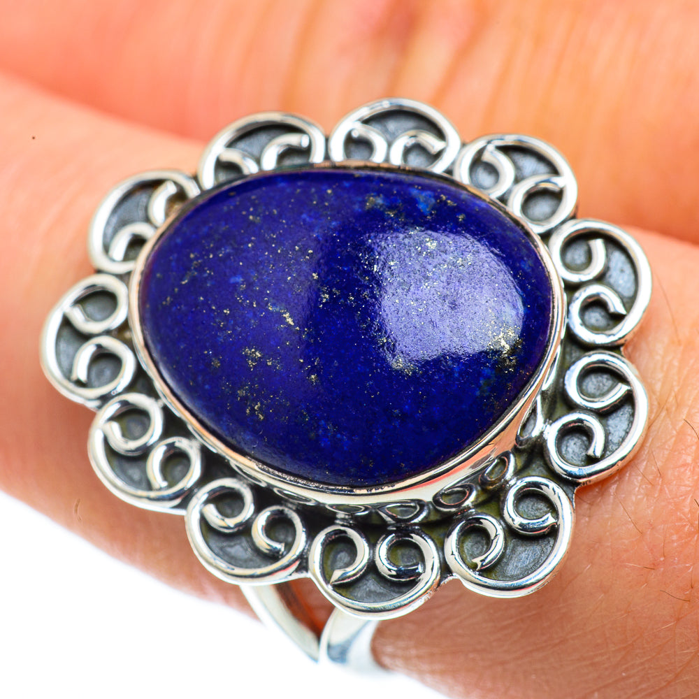 Lapis Lazuli Rings handcrafted by Ana Silver Co - RING43522