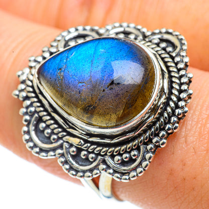 Labradorite Rings handcrafted by Ana Silver Co - RING43523