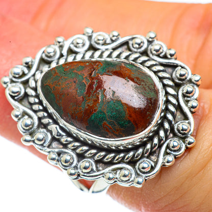 Chrysocolla Rings handcrafted by Ana Silver Co - RING43544