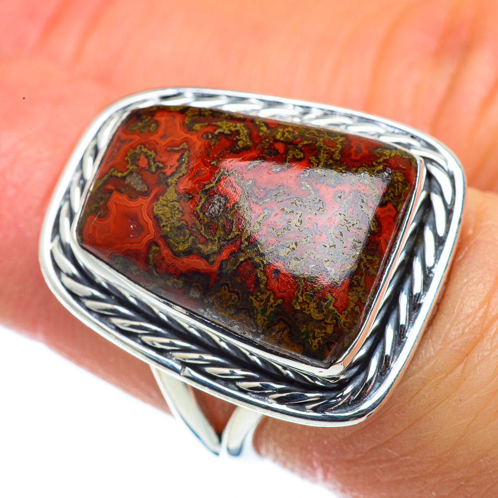Moroccan Agate Rings handcrafted by Ana Silver Co - RING43582