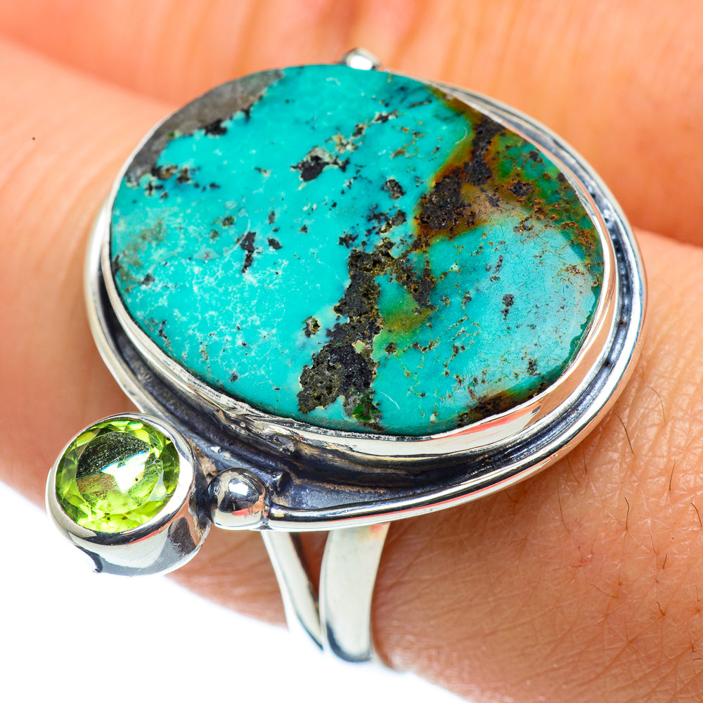 Tibetan Turquoise Rings handcrafted by Ana Silver Co - RING43603