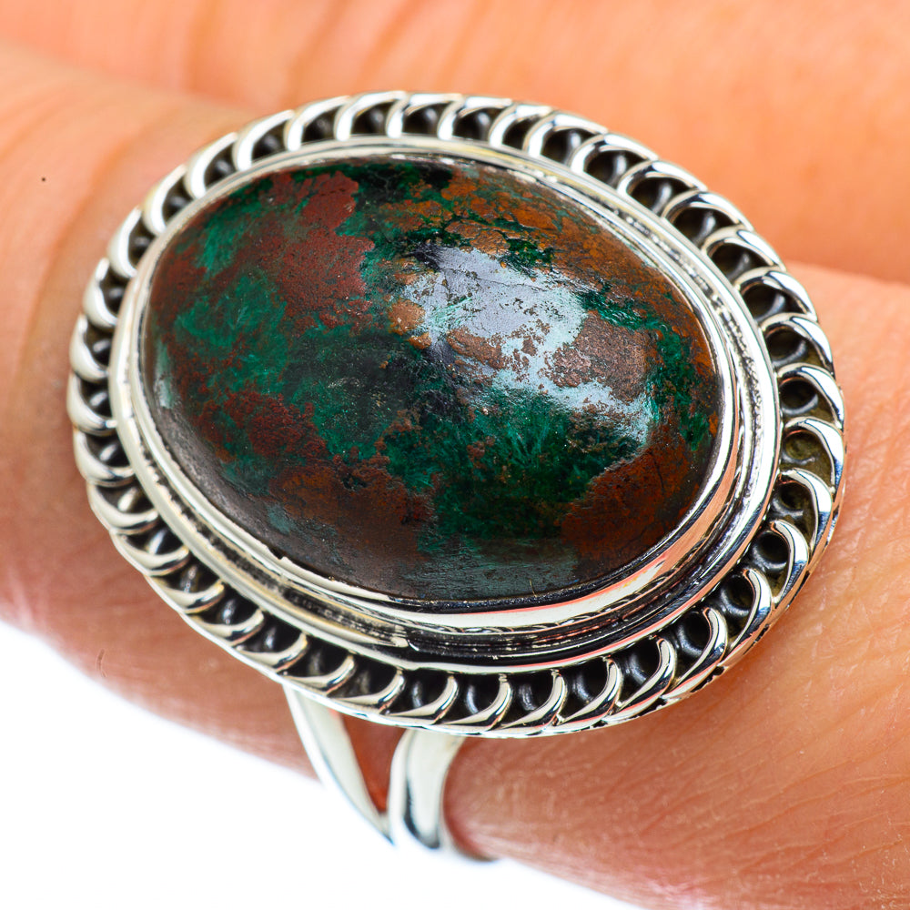 Chrysocolla Rings handcrafted by Ana Silver Co - RING43690