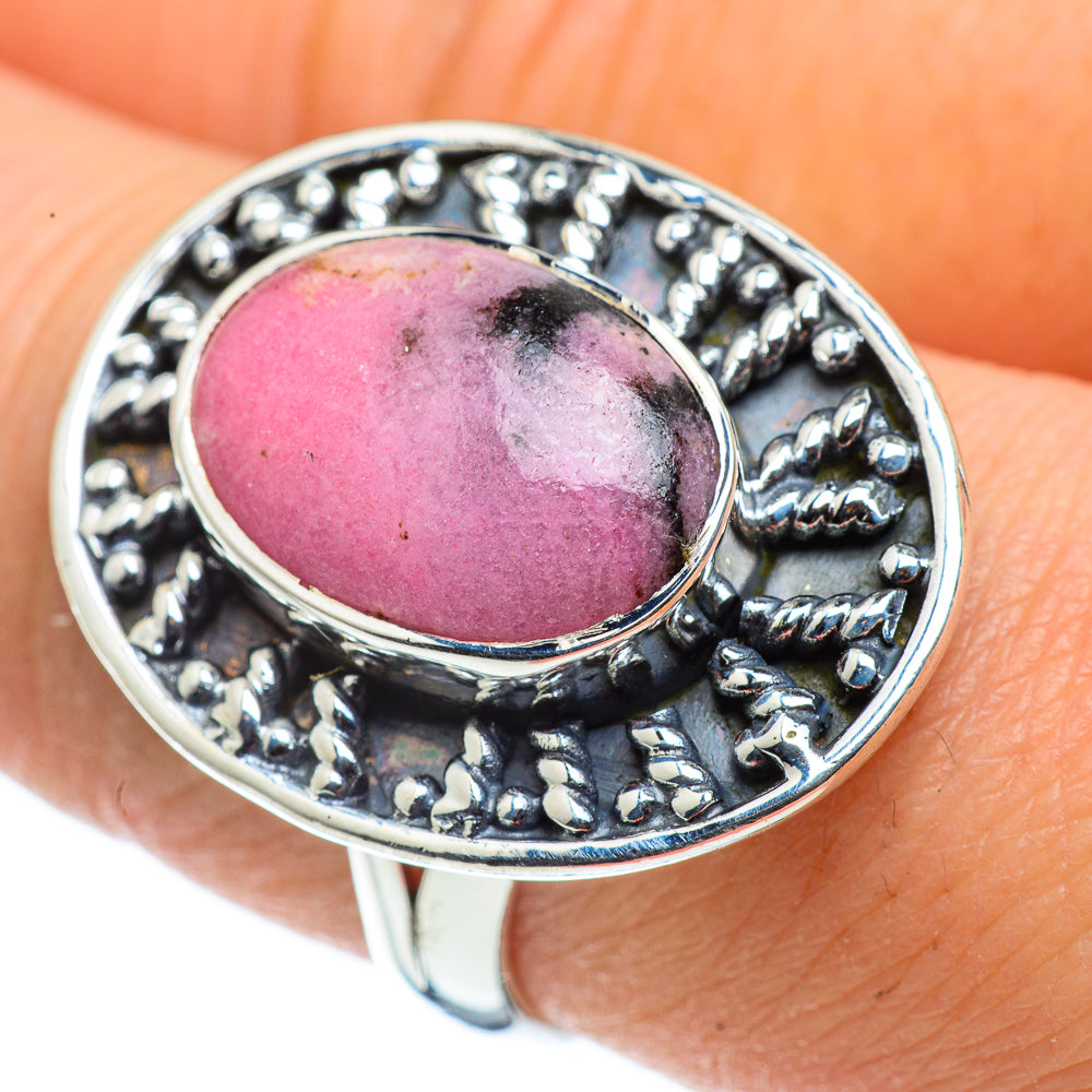 Rhodonite Rings handcrafted by Ana Silver Co - RING43725