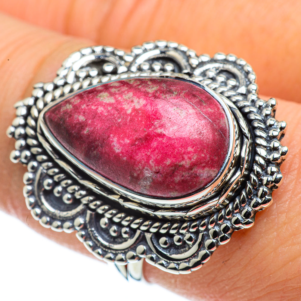 Thulite Rings handcrafted by Ana Silver Co - RING43727