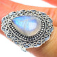 Rainbow Moonstone Rings handcrafted by Ana Silver Co - RING43855