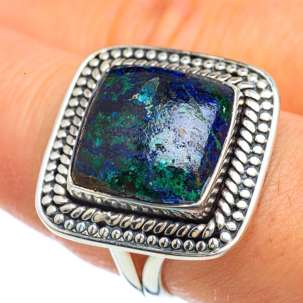 Chrysocolla Rings handcrafted by Ana Silver Co - RING43942
