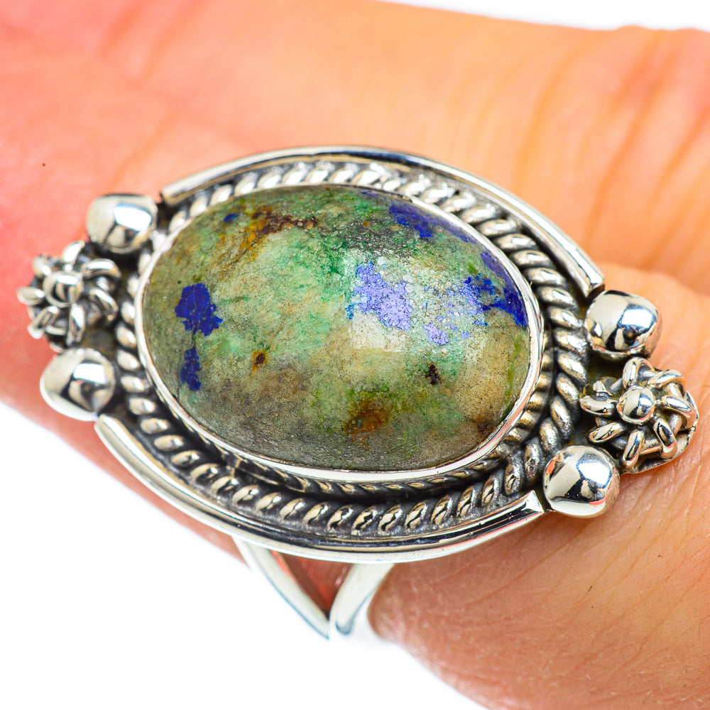 Azurite Rings handcrafted by Ana Silver Co - RING43964
