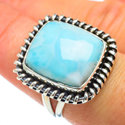 Larimar Rings handcrafted by Ana Silver Co - RING43967