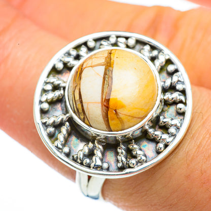 Brecciated Mookaite Rings handcrafted by Ana Silver Co - RING43978