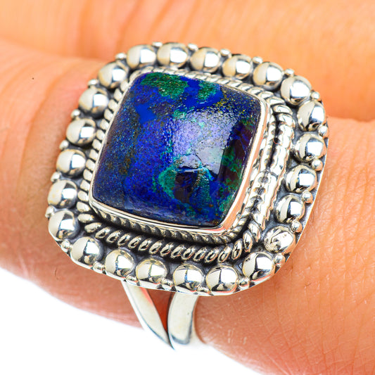 Azurite Rings handcrafted by Ana Silver Co - RING43994