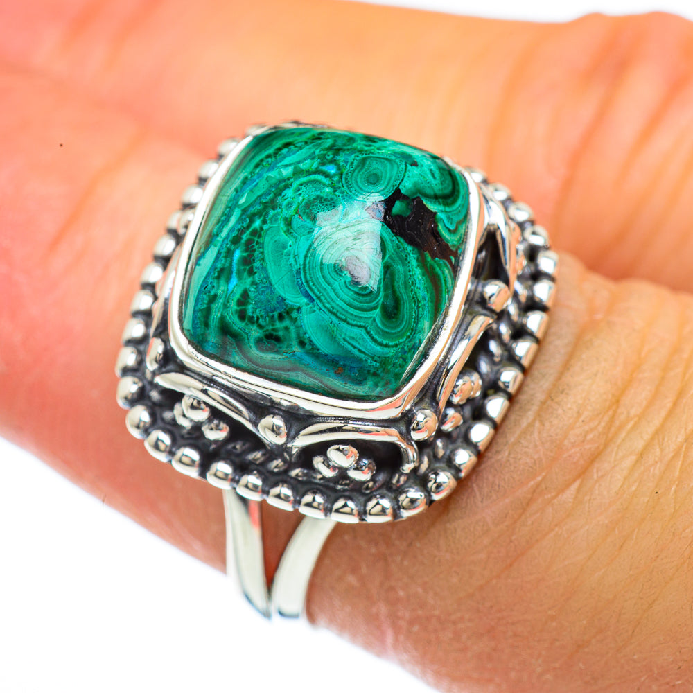 Chrysocolla Rings handcrafted by Ana Silver Co - RING43997