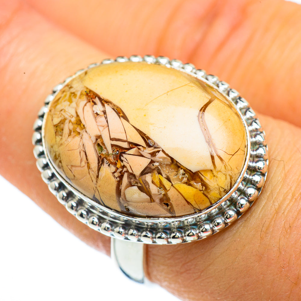 Brecciated Mookaite Rings handcrafted by Ana Silver Co - RING44001