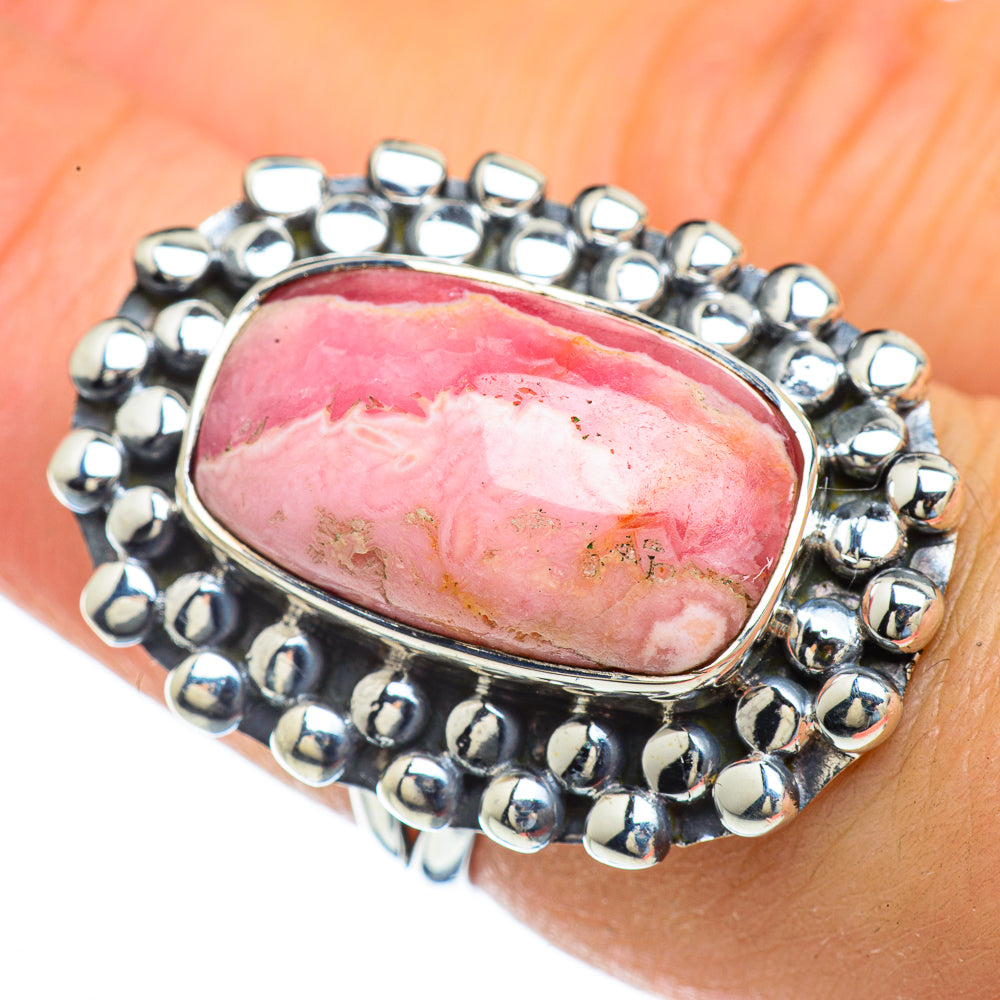 Rhodochrosite Rings handcrafted by Ana Silver Co - RING44024